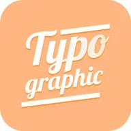 Typographic: Photo Text Editor app icon